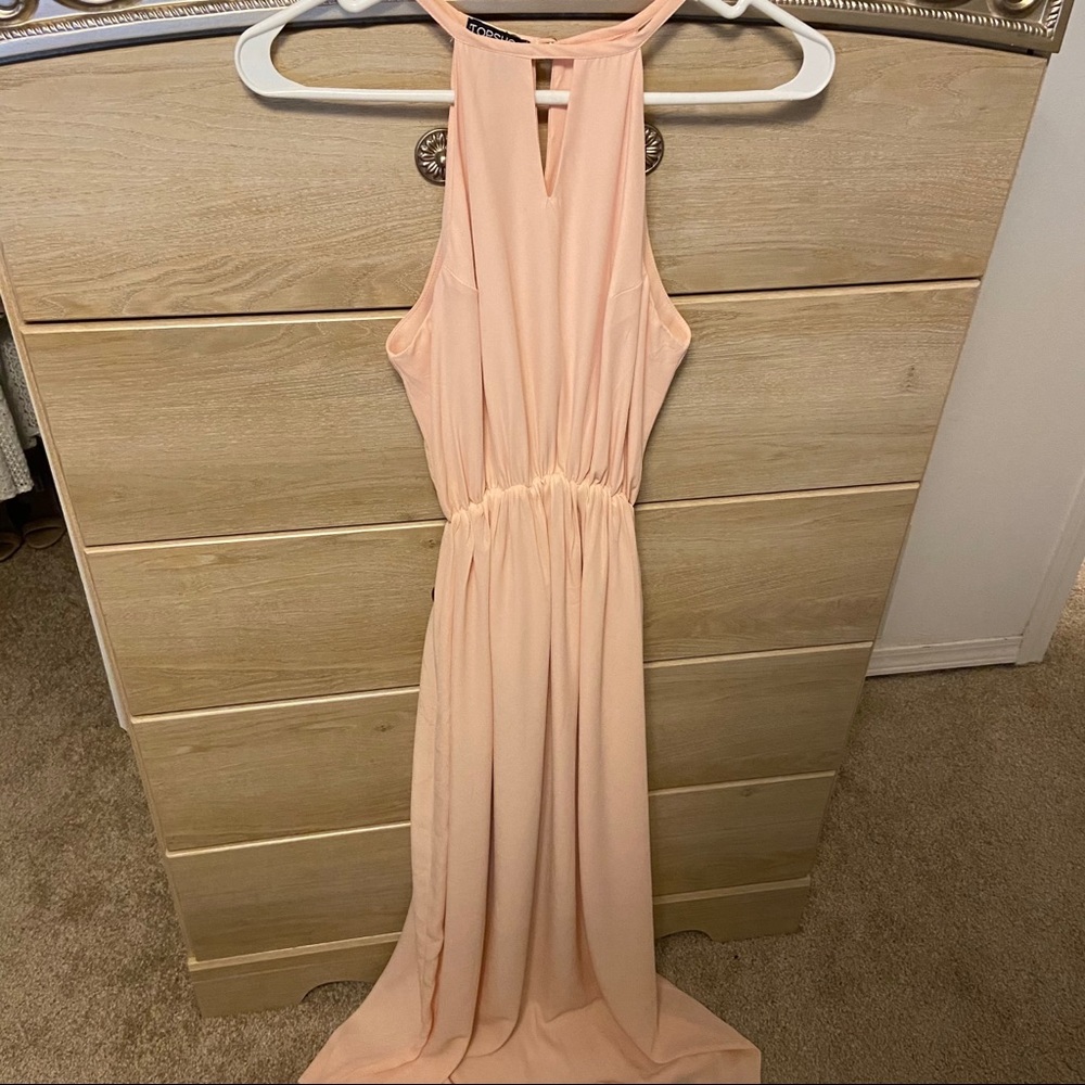 Topshop Blush Pink Maxi Dress